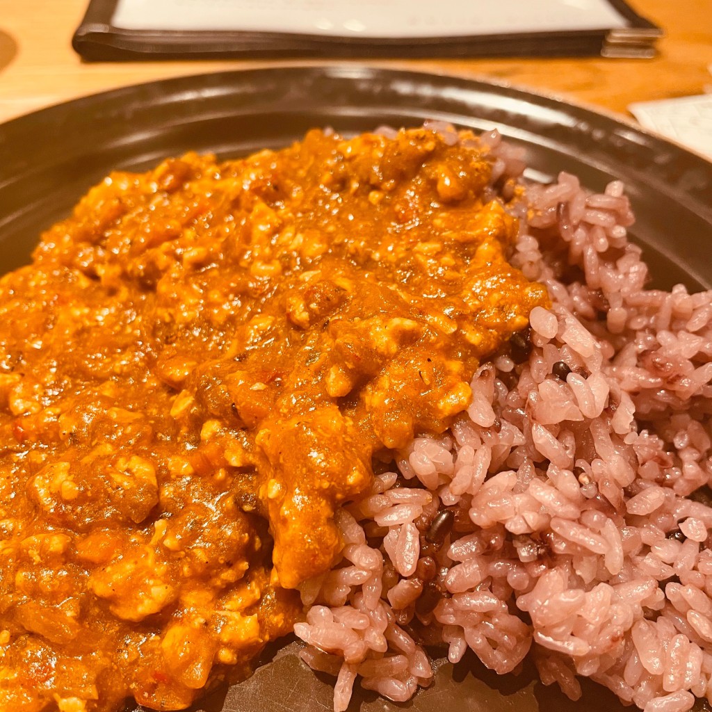 ユーザーが投稿したミートSPICEキーマカレーの写真 - 実際訪問したユーザーが直接撮影して投稿した東浅香山町カフェpotto×タニタカフェ イオン堺北花田の写真