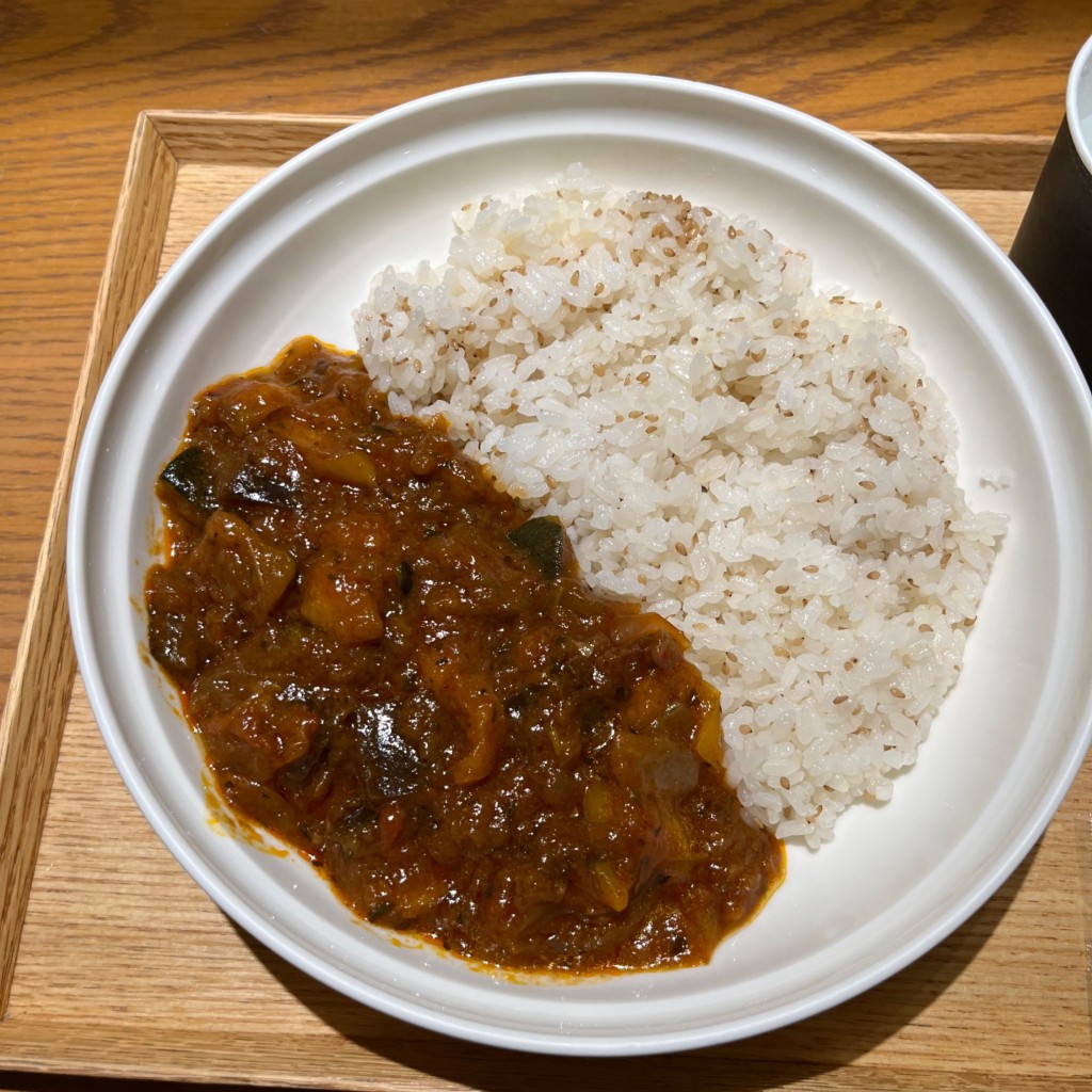 ユーザーが投稿した7種の野菜のラタトゥイユカレーの写真 - 実際訪問したユーザーが直接撮影して投稿した道玄坂洋食スープストックトーキョー 渋谷マークシティ店の写真