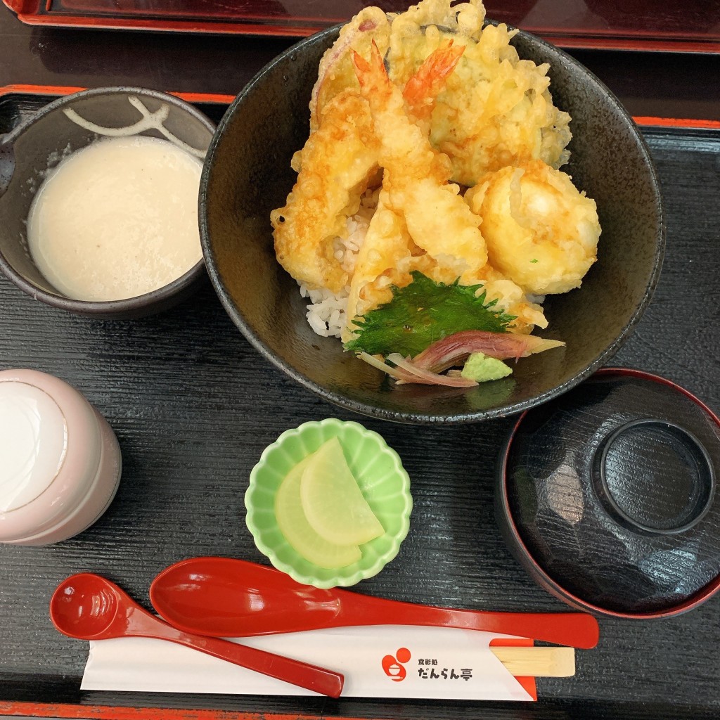 ユーザーが投稿した天ぷらとろろ丼の写真 - 実際訪問したユーザーが直接撮影して投稿した吉田町(よしだまち)定食屋げんきの郷だんらん亭の写真