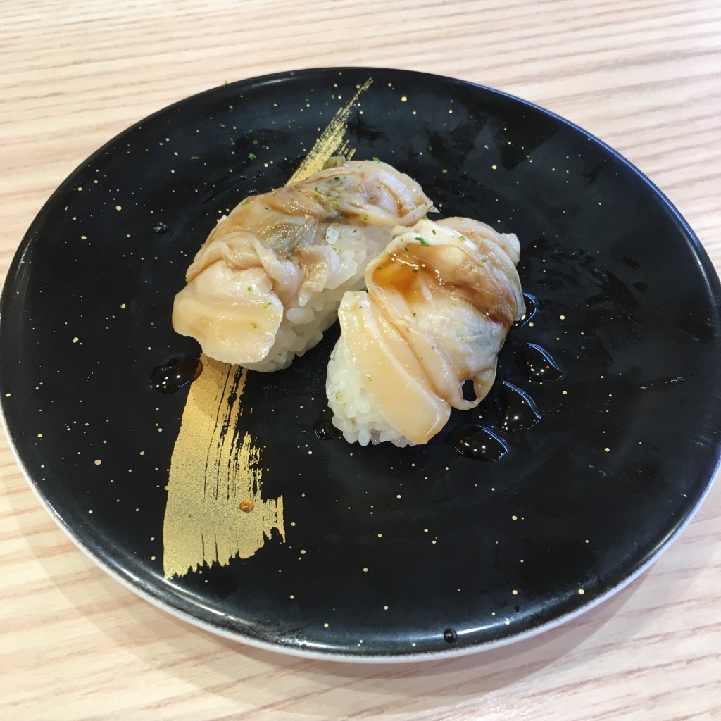 ユーザーが投稿した煮はまぐり詰め振りの写真 - 実際訪問したユーザーが直接撮影して投稿した江東橋回転寿司匠のがってん寿司 錦糸町パルコ店の写真