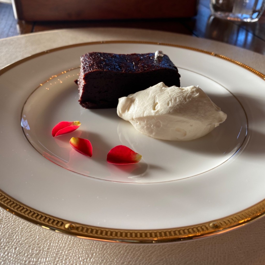 ユーザーが投稿したチョコレートケーキの写真 - 実際訪問したユーザーが直接撮影して投稿した新郷カフェCAFE LA SYMPHONIEの写真