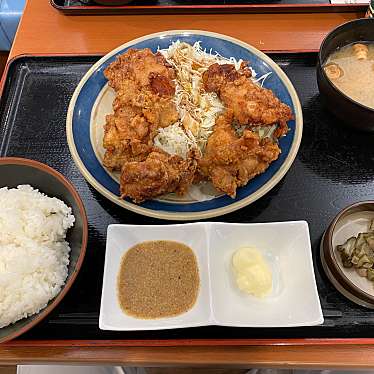 実際訪問したユーザーが直接撮影して投稿した根古屋定食屋から揚げ匠カレーの写真