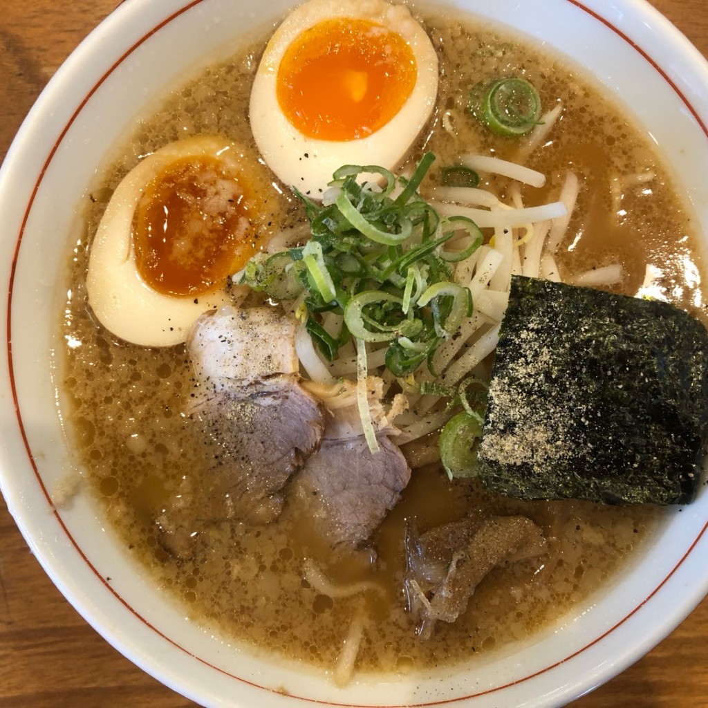 ユーザーが投稿した煮卵ラーメンの写真 - 実際訪問したユーザーが直接撮影して投稿した生野町ラーメン / つけ麺福一 善通寺店の写真