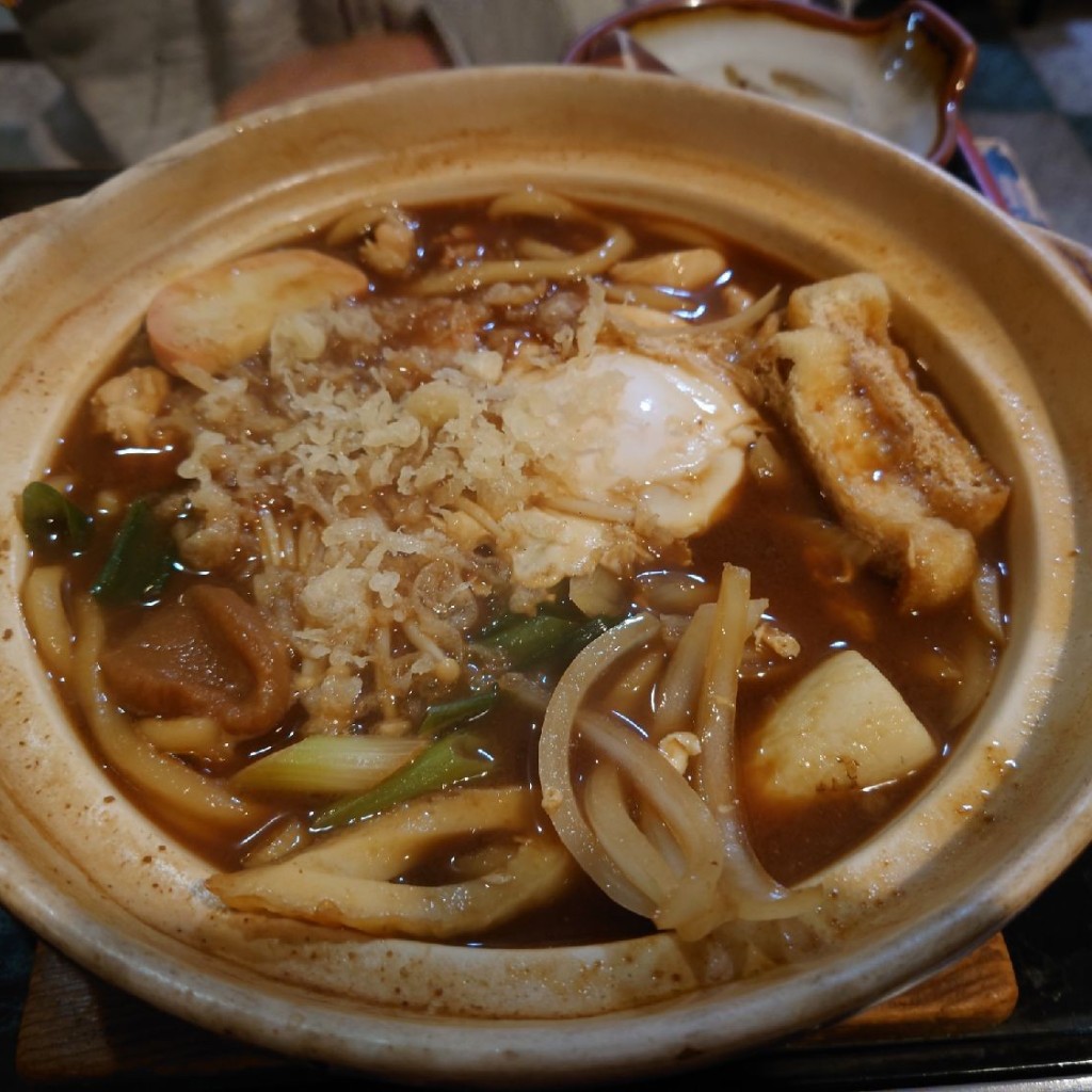 ユーザーが投稿した味噌煮込みうどんの写真 - 実際訪問したユーザーが直接撮影して投稿した川井町うどん大にしの写真