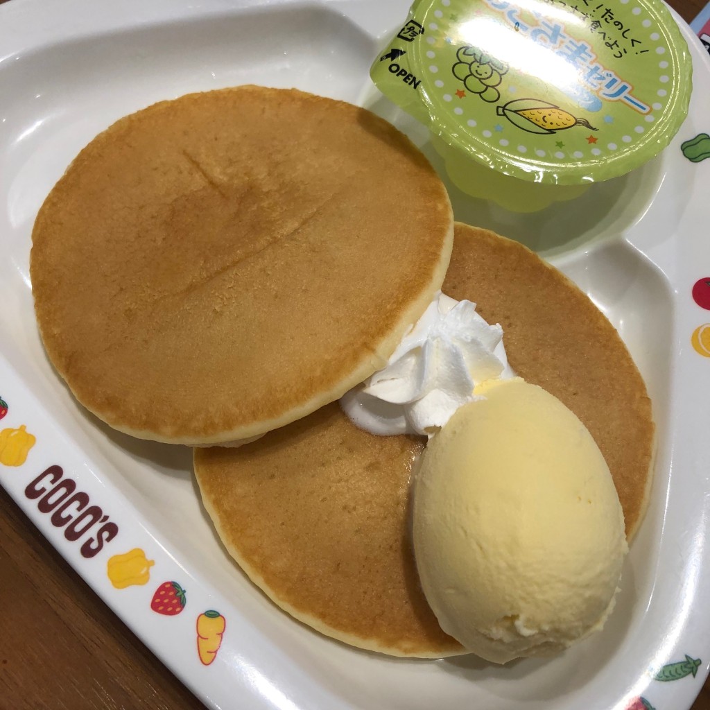 ユーザーが投稿したJrパンケーキの写真 - 実際訪問したユーザーが直接撮影して投稿した白山ファミリーレストランココス 横浜白山店の写真