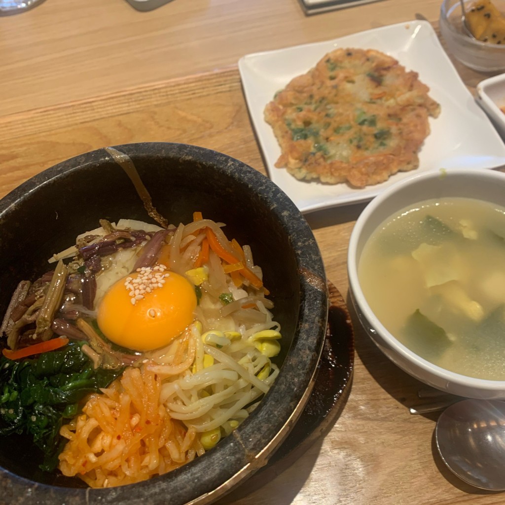 ユーザーが投稿した石焼+スンドゥブの写真 - 実際訪問したユーザーが直接撮影して投稿した西新宿韓国料理韓美膳 ルミネ新宿LUMINE1の写真