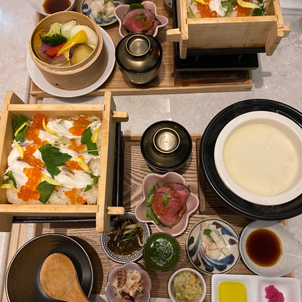 ユーザーが投稿した鯛といくらのせいろ膳の写真 - 実際訪問したユーザーが直接撮影して投稿した大深町定食屋おぼん食堂16の写真