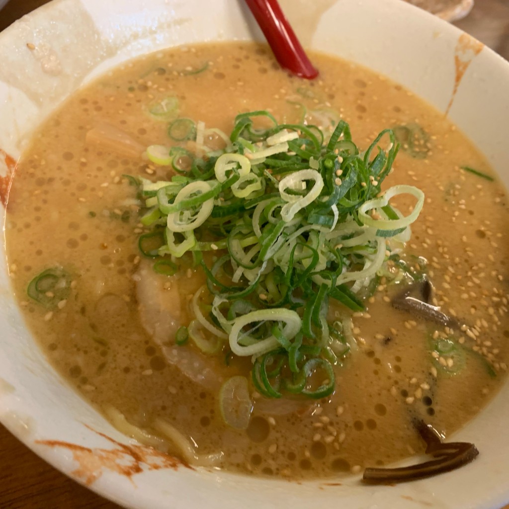 ユーザーが投稿した豚骨ラーメンの写真 - 実際訪問したユーザーが直接撮影して投稿した西日野町ラーメン / つけ麺白熊ラーメン 四日市店の写真