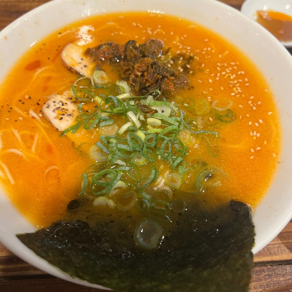 ユーザーが投稿した辛鷄白ラーメンの写真 - 実際訪問したユーザーが直接撮影して投稿した野方ラーメン / つけ麺ほったて小屋の写真