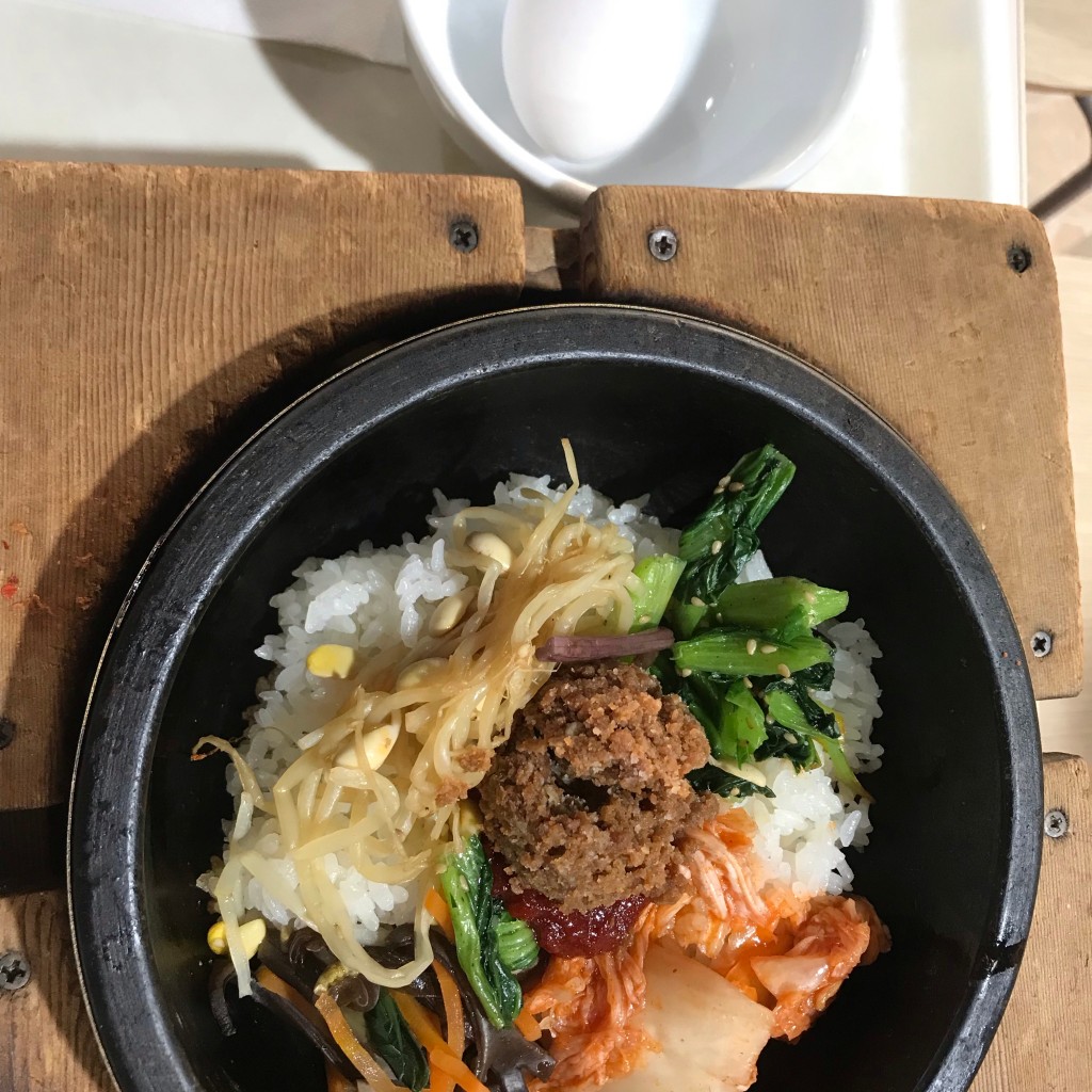 ユーザーが投稿した石焼ビビンバの写真 - 実際訪問したユーザーが直接撮影して投稿した北新地韓国料理ミョンドンヤ フードコート安芸店の写真