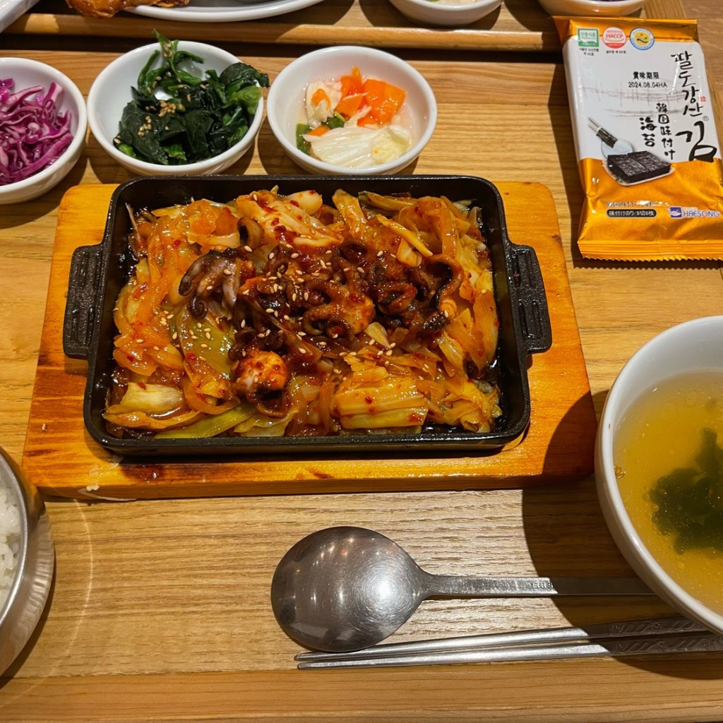 ユーザーが投稿したチュクミ (海苔)の写真 - 実際訪問したユーザーが直接撮影して投稿した六軒屋町韓国料理VEGEGOオヌレシクタン&カフェの写真