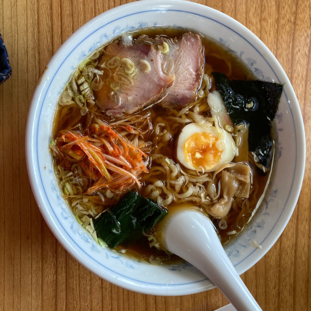 ユーザーが投稿したラーメン 辛子ネギ入りの写真 - 実際訪問したユーザーが直接撮影して投稿した熊倉ラーメン / つけ麺手打ちラーメンふくふくの写真