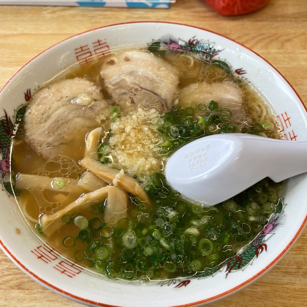 ユーザーが投稿したニンニクラーメンの写真 - 実際訪問したユーザーが直接撮影して投稿した井尻ラーメン / つけ麺てんてんラーメンの写真