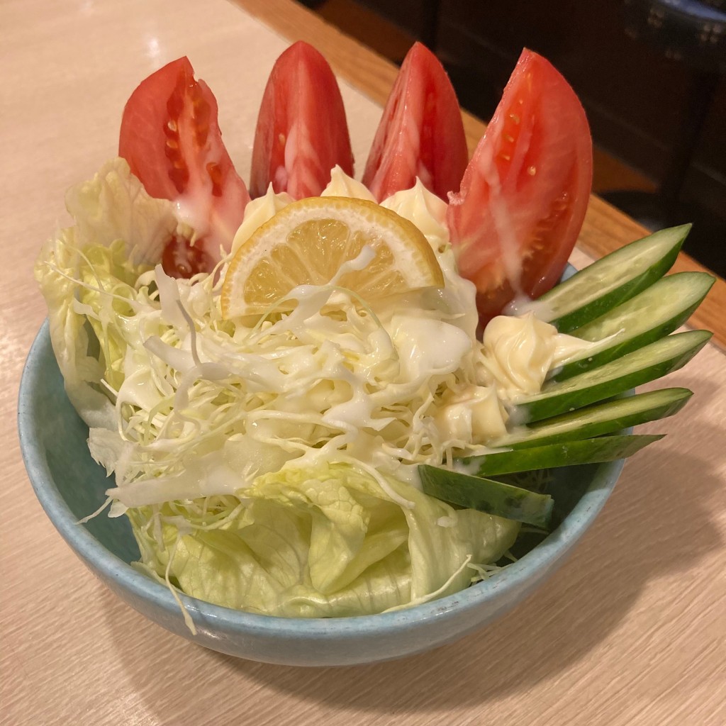 ユーザーが投稿した野菜サラダの写真 - 実際訪問したユーザーが直接撮影して投稿した鷹合焼鳥大蔵 針中野店の写真