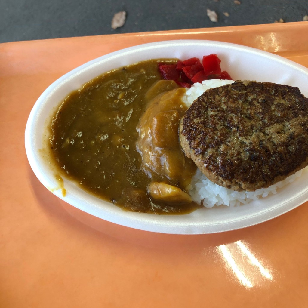 ユーザーが投稿したハンバーグ カレーの写真 - 実際訪問したユーザーが直接撮影して投稿した大前スイーツキングハットの写真