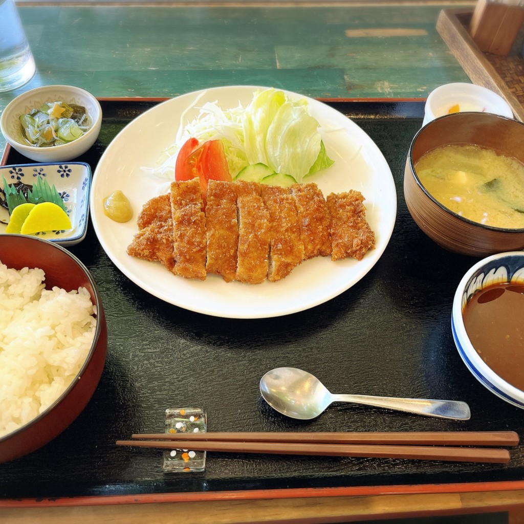 ユーザーが投稿したポーク味噌カツランの写真 - 実際訪問したユーザーが直接撮影して投稿した上熊本カフェテイクファイブの写真