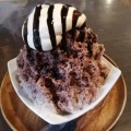 チョコレート氷 - 実際訪問したユーザーが直接撮影して投稿した松原町和カフェ / 甘味処伽藍堂の写真のメニュー情報