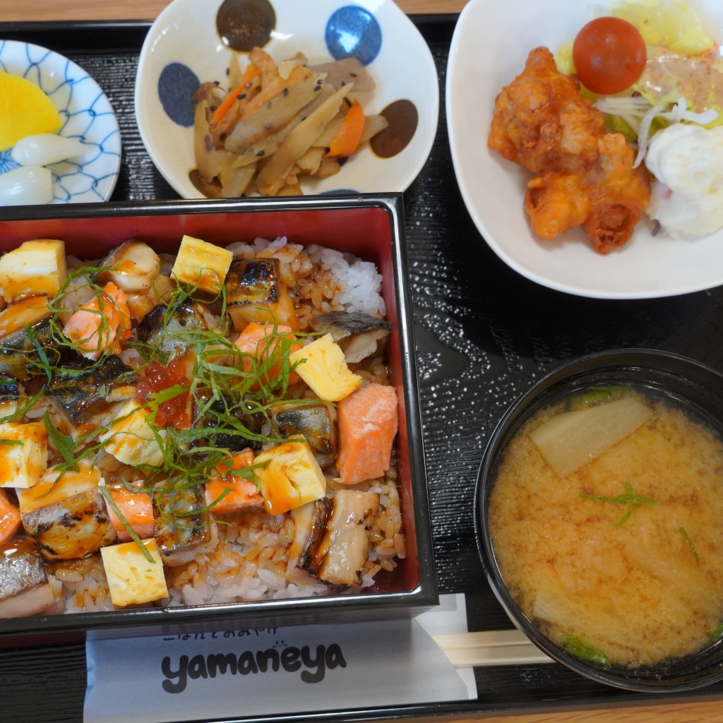 ユーザーが投稿した焼きさば重定食の写真 - 実際訪問したユーザーが直接撮影して投稿した若桜定食屋ヤマネヤの写真