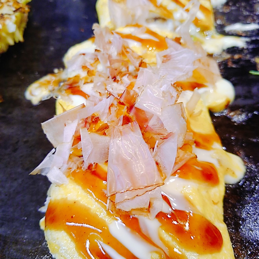 ユーザーが投稿したもちチーズとんぺいの写真 - 実際訪問したユーザーが直接撮影して投稿した木場お好み焼き鶴橋風月 木場店の写真