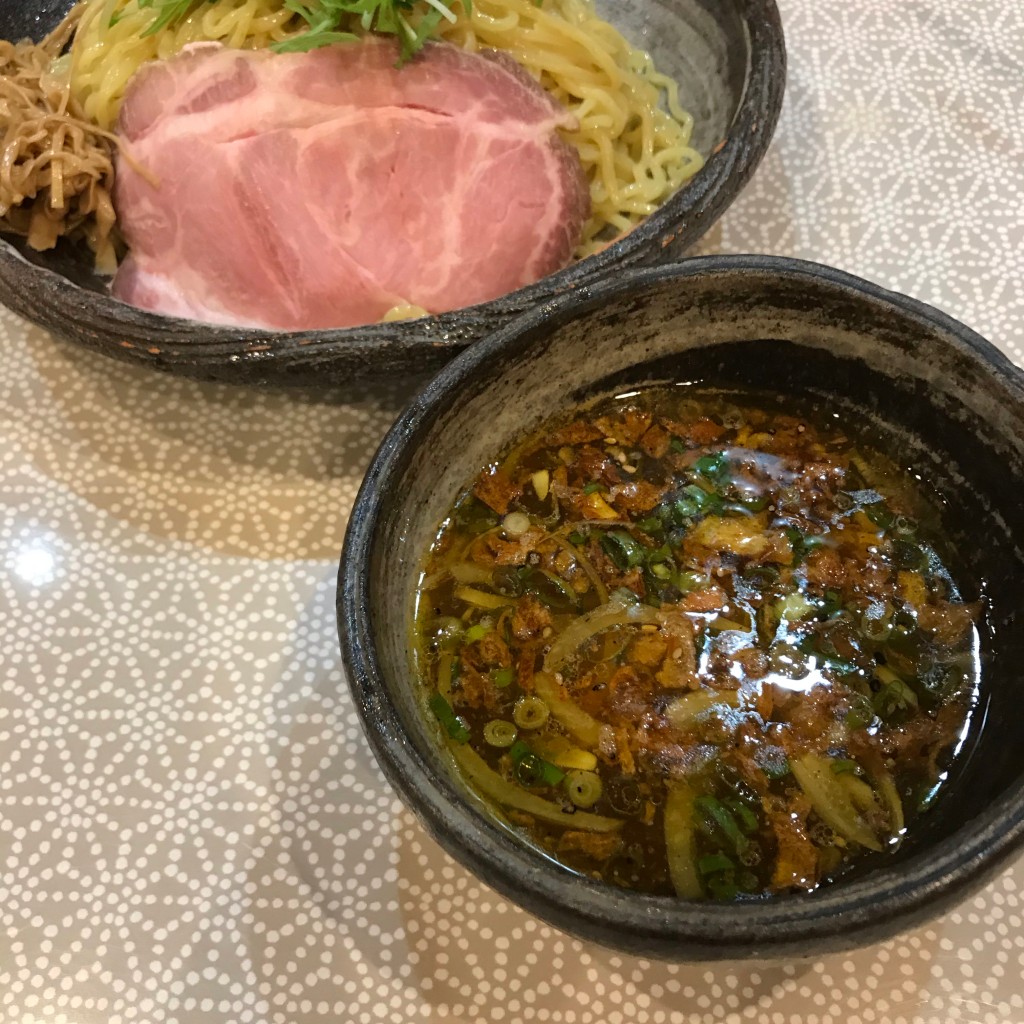 ユーザーが投稿したつけ麺 醤油の写真 - 実際訪問したユーザーが直接撮影して投稿した中加賀屋ラーメン / つけ麺麺物語 つなぐの写真