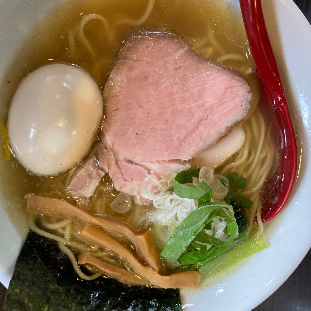 ユーザーが投稿した味玉塩ラーメンの写真 - 実際訪問したユーザーが直接撮影して投稿した赤羽ラーメン専門店麺処 夏海の写真