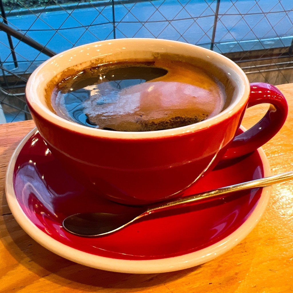 ユーザーが投稿したロングブラックの写真 - 実際訪問したユーザーが直接撮影して投稿した神泉町コーヒー専門店HEART'S LIGHT COFFEEの写真