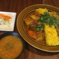 ランチ1200円 - 実際訪問したユーザーが直接撮影して投稿した万倍カレーサティスファクションの写真のメニュー情報