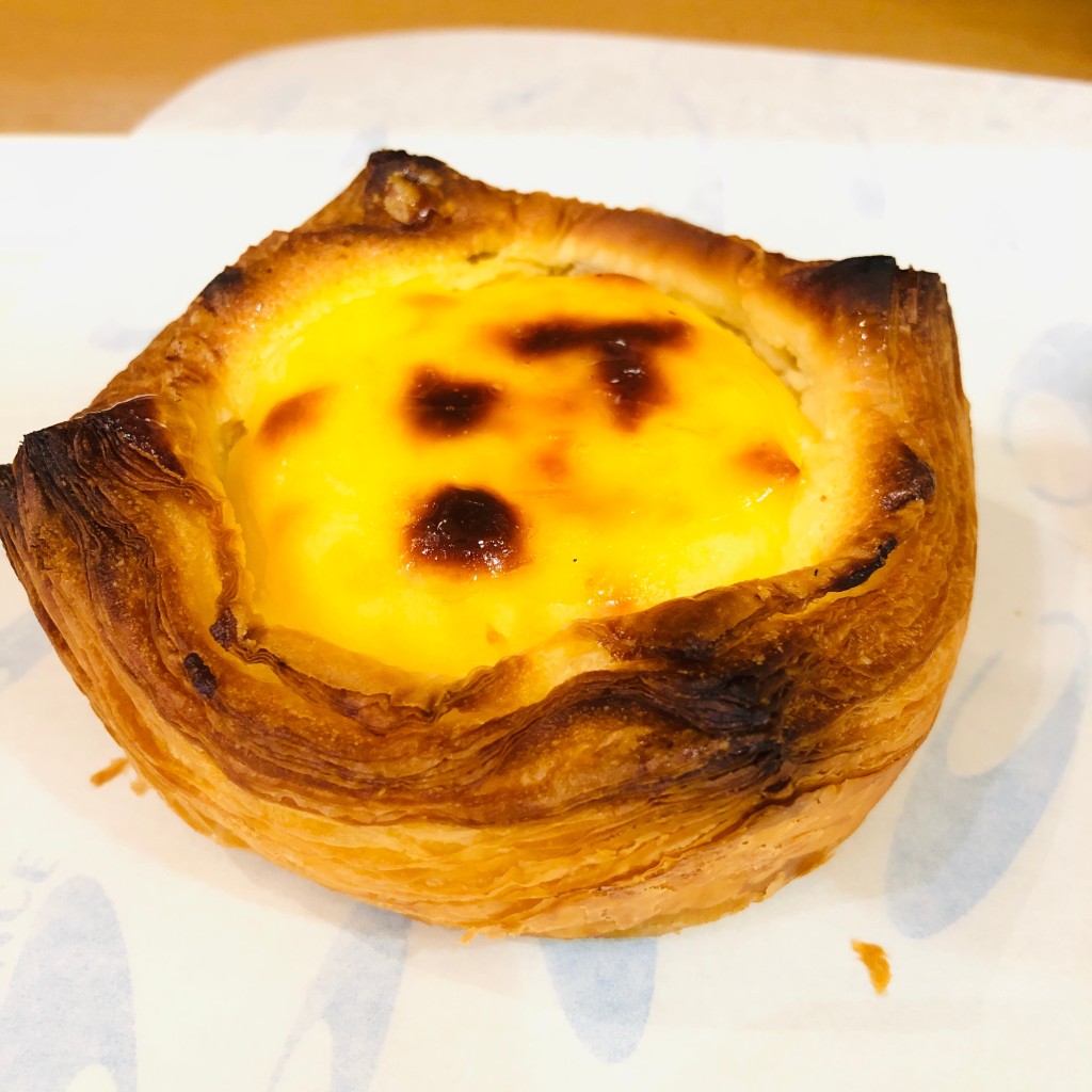 ユーザーが投稿したバスクチーズケーキデニッシュの写真 - 実際訪問したユーザーが直接撮影して投稿した九段南ベーカリーVIE DE FRANCE Cafe 市ヶ谷店の写真