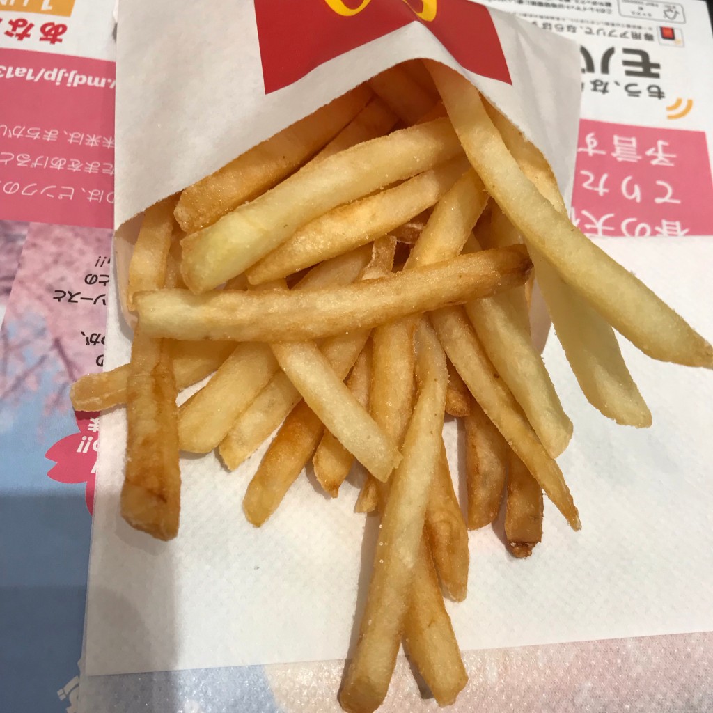 ユーザーが投稿したマックフライポテトの写真 - 実際訪問したユーザーが直接撮影して投稿した富浜ファーストフードマクドナルド 妙典駅店の写真