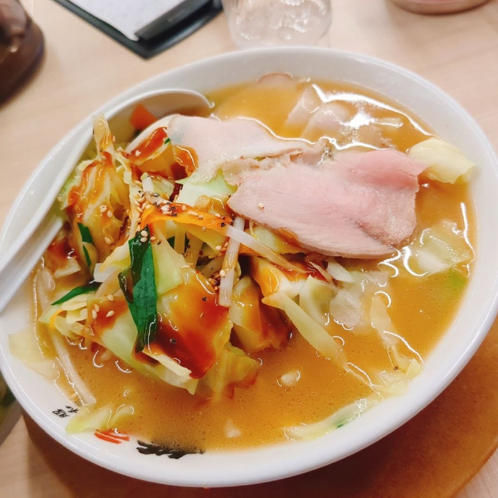 ユーザーが投稿した野菜ラーメンの写真 - 実際訪問したユーザーが直接撮影して投稿した長田西ラーメン専門店ラーメン横綱 東大阪店の写真