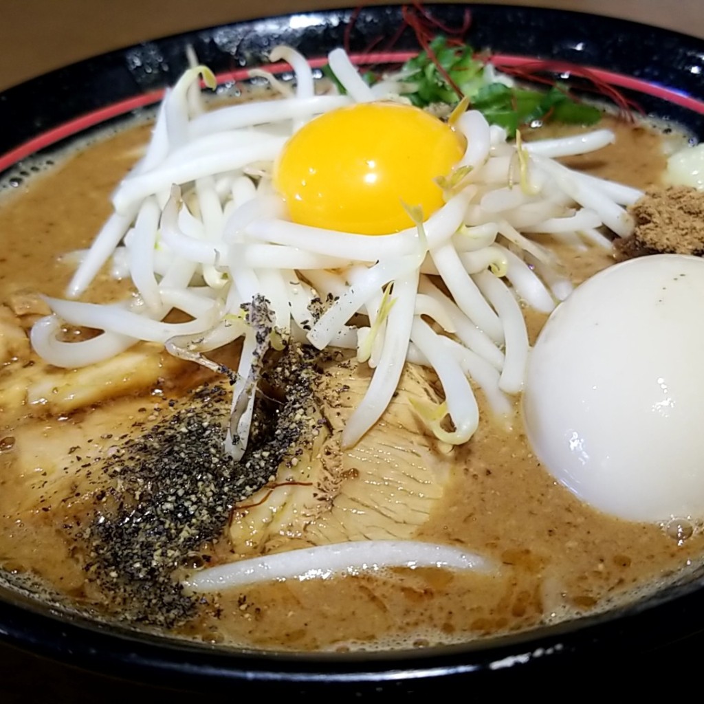 ユーザーが投稿した冬季限定味噌ラーメンの写真 - 実際訪問したユーザーが直接撮影して投稿した学園ラーメン専門店もり伝の写真