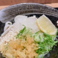 天ぷらうどん - 実際訪問したユーザーが直接撮影して投稿した大坪東うどん三角茶屋豊吉うどんの写真のメニュー情報