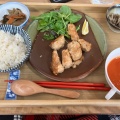 大豆ミート唐揚げ定食 - 実際訪問したユーザーが直接撮影して投稿した中島町自然食 / 薬膳自然食カフェ シマカラ食堂の写真のメニュー情報