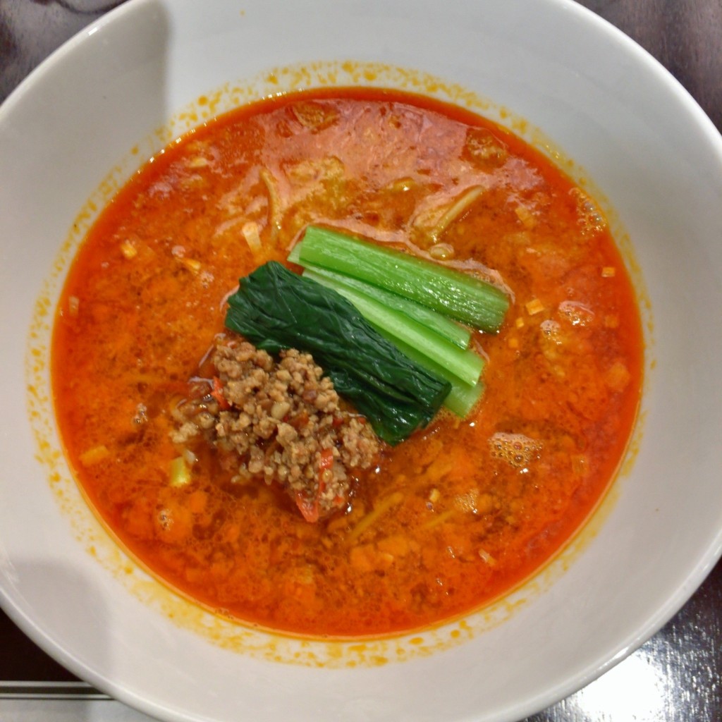 ユーザーが投稿した激辛肉味噌担々麺の写真 - 実際訪問したユーザーが直接撮影して投稿した北青山中華料理日比谷園の写真