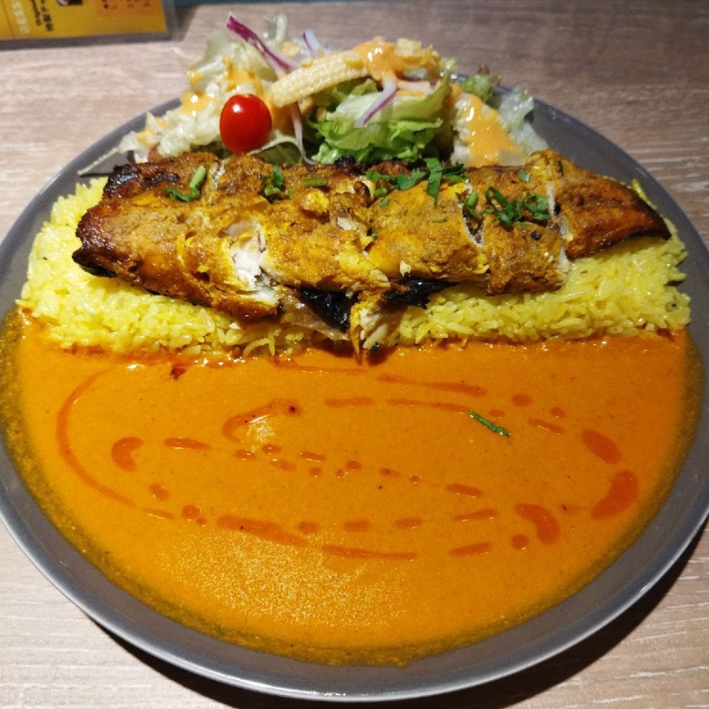 ユーザーが投稿したFish curry plateの写真 - 実際訪問したユーザーが直接撮影して投稿した丸の内インド料理バンゲラズスパイス ビストロ&カフェ 東京駅店の写真