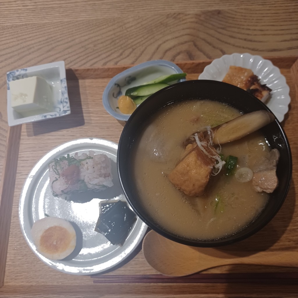 ユーザーが投稿したSET 豚汁 梅の写真 - 実際訪問したユーザーが直接撮影して投稿した浅草和食 / 日本料理MISOJYUの写真