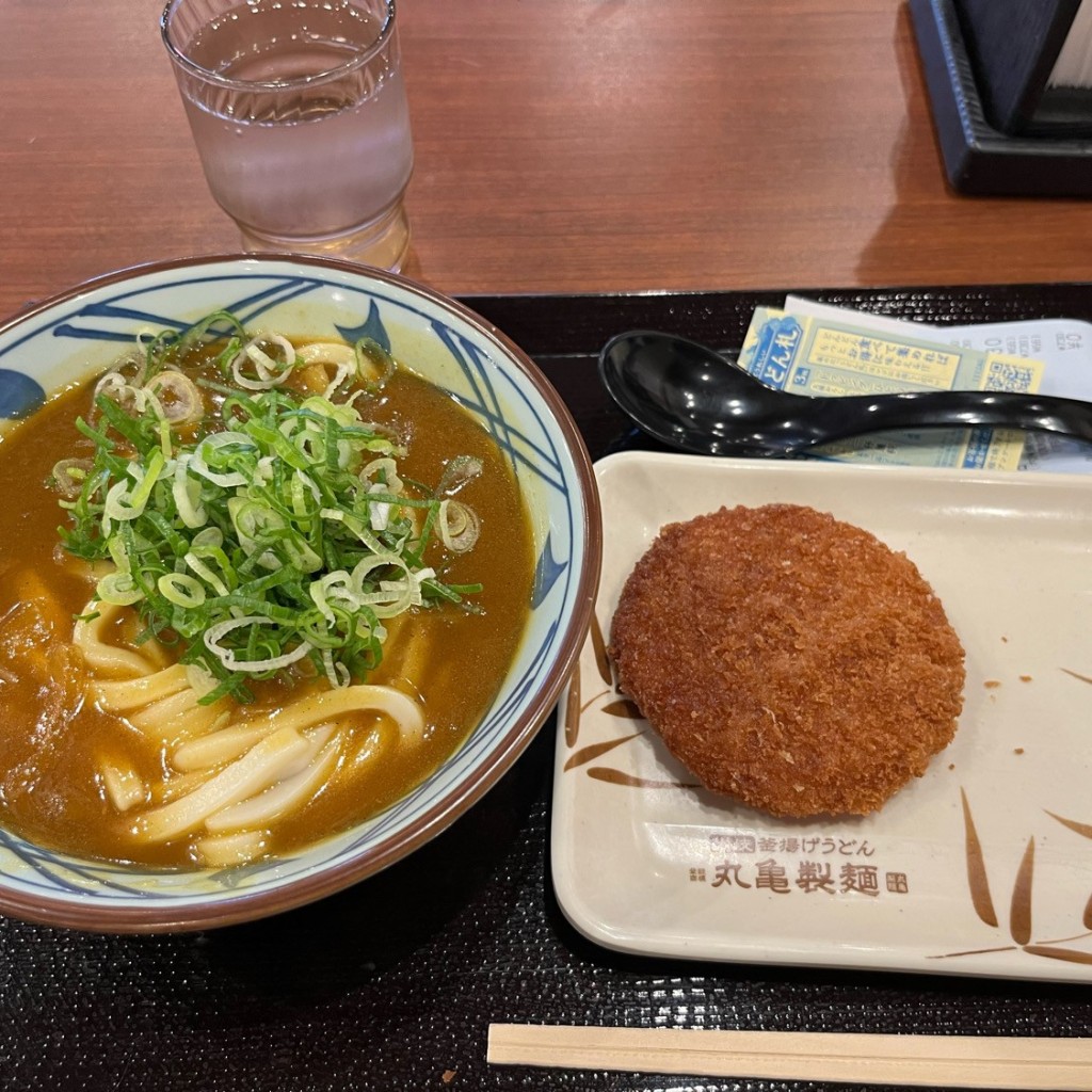 ユーザーが投稿したカレーうどんの写真 - 実際訪問したユーザーが直接撮影して投稿した片平うどん丸亀製麺 長久手店の写真