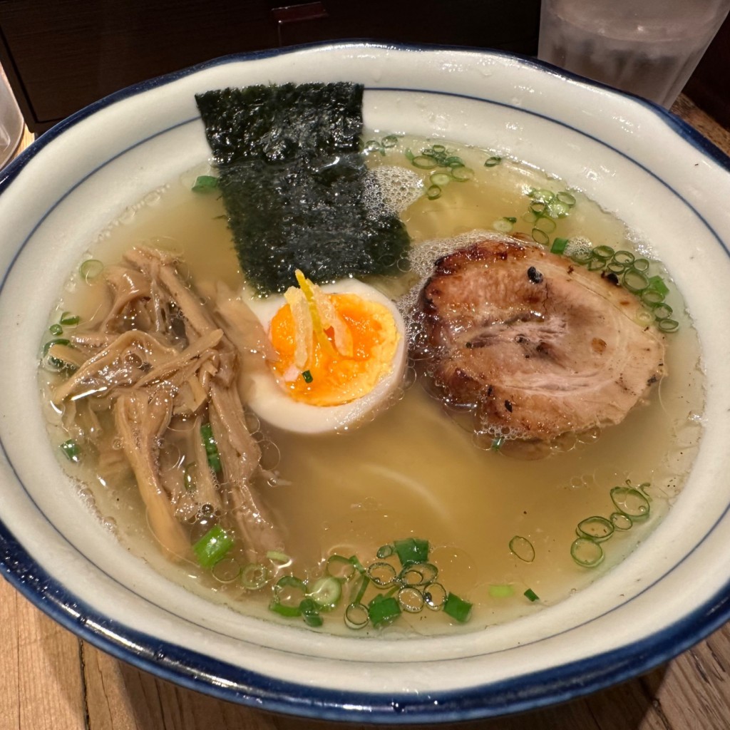 ユーザーが投稿した塩ラーメンの写真 - 実際訪問したユーザーが直接撮影して投稿した中央ラーメン / つけ麺麺屋政宗の写真