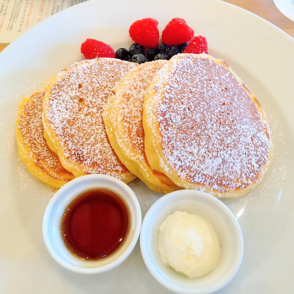 ユーザーが投稿したRicotta Pancakesの写真 - 実際訪問したユーザーが直接撮影して投稿した名駅カフェサラベス 名古屋店の写真