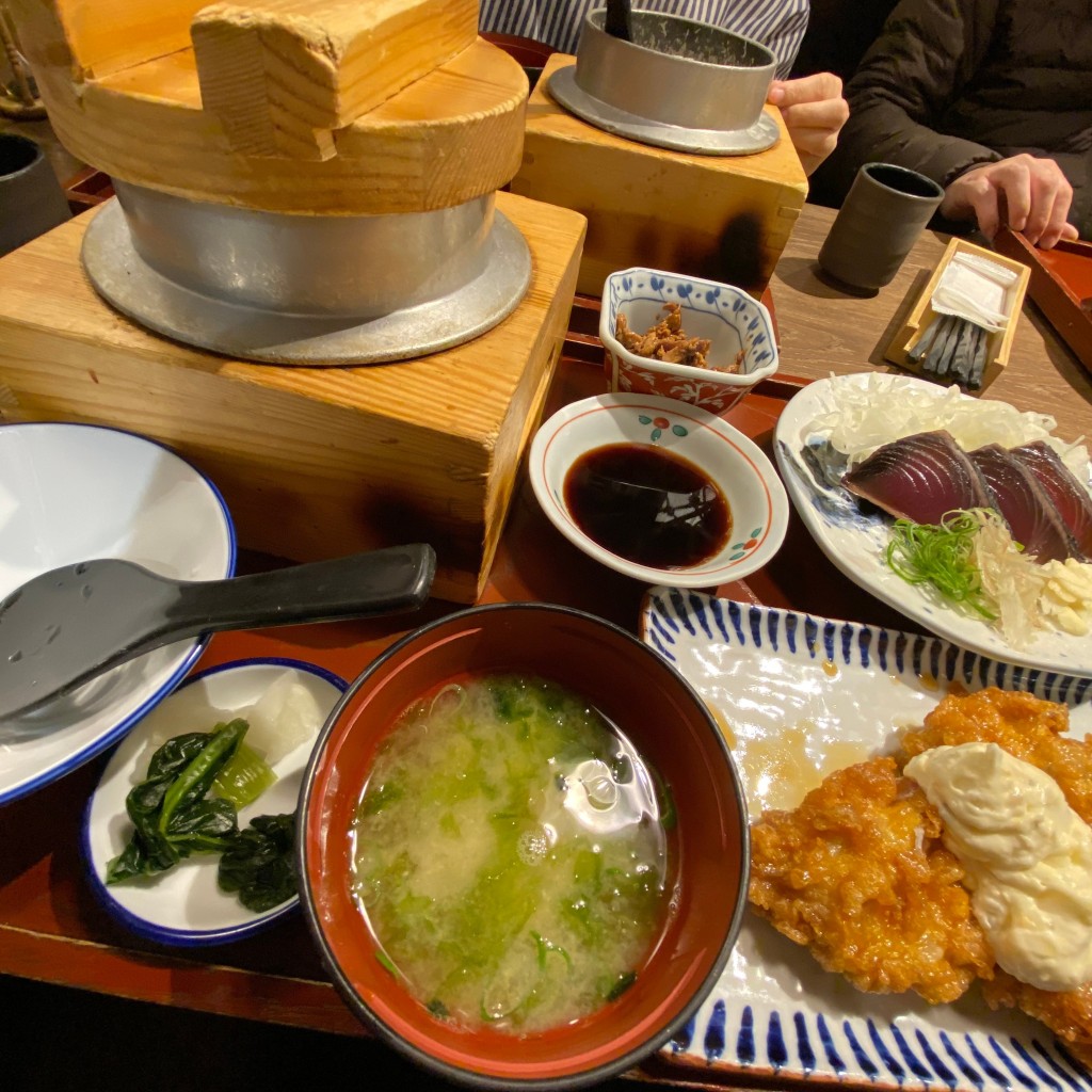 ユーザーが投稿したカツオとチキ南定食(タレ)の写真 - 実際訪問したユーザーが直接撮影して投稿した下三橋町郷土料理龍神丸 イオンモール大和郡山店の写真