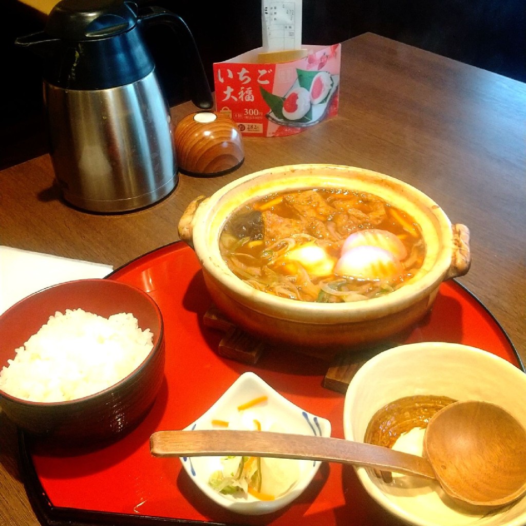 ユーザーが投稿したみそ煮込ランチの写真 - 実際訪問したユーザーが直接撮影して投稿した春木和食 / 日本料理和食麺処サガミ 東郷店の写真