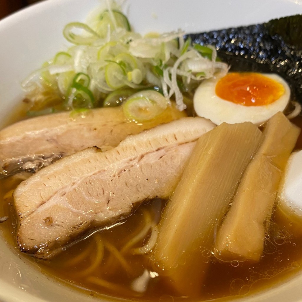 ユーザーが投稿したサイフォンラーメン 醤油の写真 - 実際訪問したユーザーが直接撮影して投稿した白沢ラーメン / つけ麺中華そば 阿由知の写真