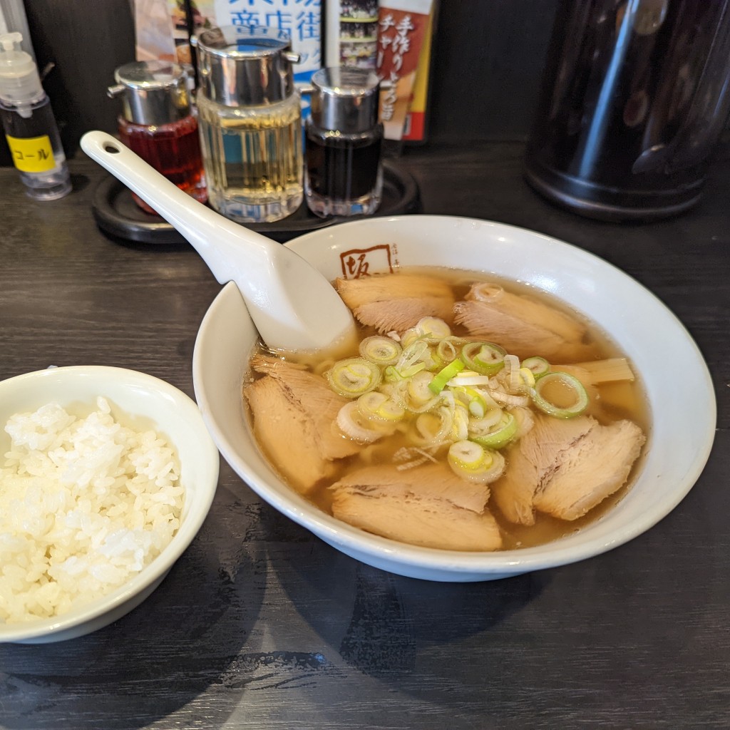 ユーザーが投稿したラーメン サービスライスの写真 - 実際訪問したユーザーが直接撮影して投稿した東陽ラーメン専門店喜多方ラーメン 坂内 木場店の写真