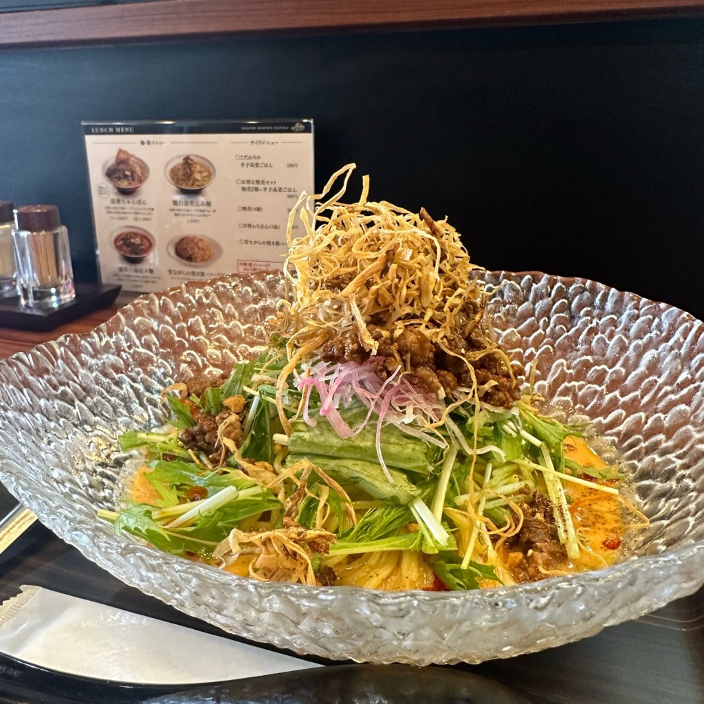 ユーザーが投稿した冷やし担々麺の写真 - 実際訪問したユーザーが直接撮影して投稿した高宮中華料理今石飯店 涼華の写真