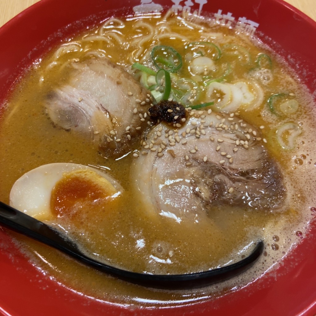 ユーザーが投稿した海老味噌ラーメンの写真 - 実際訪問したユーザーが直接撮影して投稿したピアラシティラーメン専門店横浜家系ラーメン 春樹 イトーヨーカドー三郷店の写真