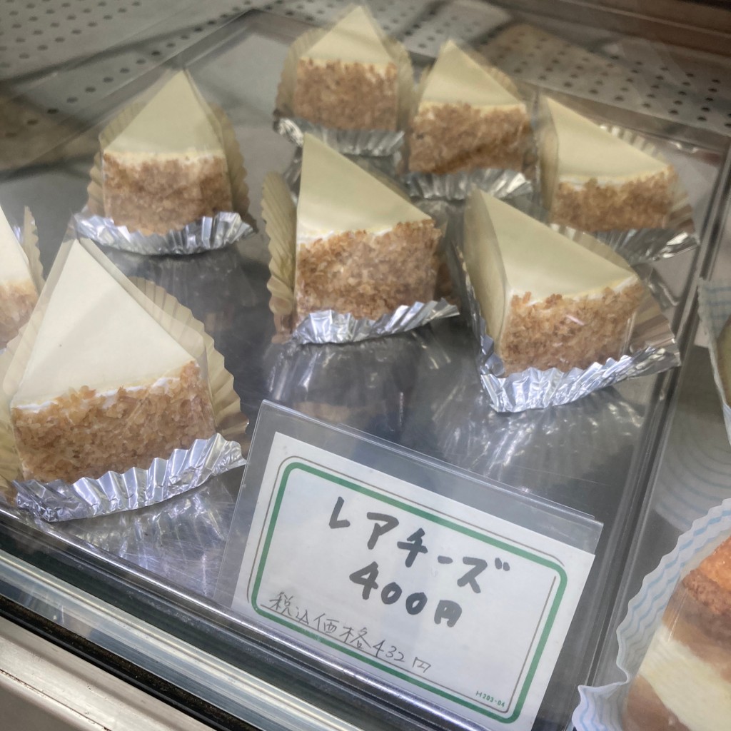 ユーザーが投稿したレアチーズの写真 - 実際訪問したユーザーが直接撮影して投稿した神田淡路町スイーツ神田 近江屋洋菓子店の写真