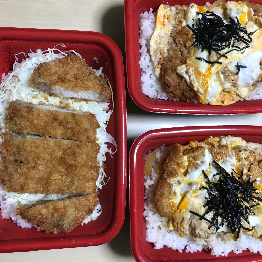 ユーザーが投稿した弁当定期かつ丼味噌丼の写真 - 実際訪問したユーザーが直接撮影して投稿した久世上久世町とんかつ松のや 桂川店の写真