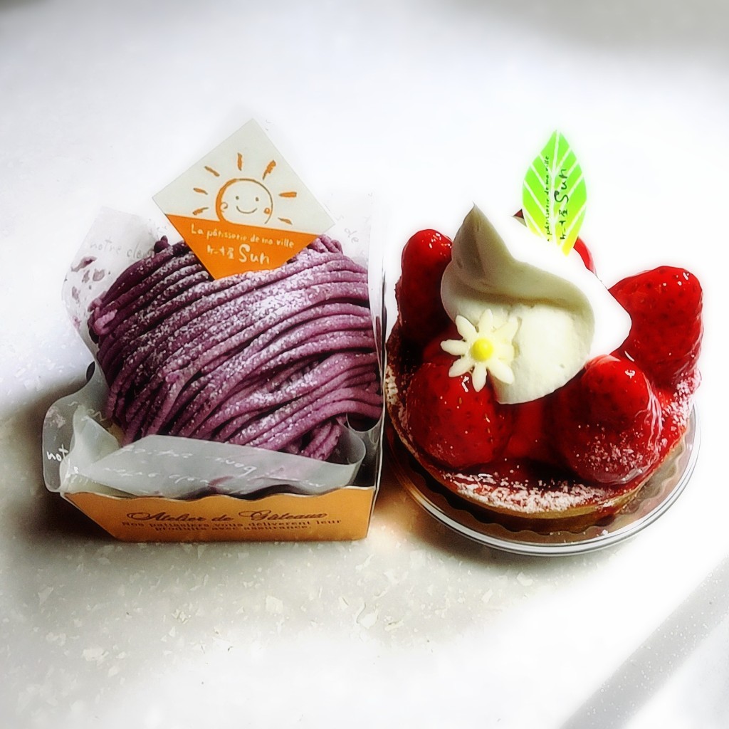 ユーザーが投稿した紫芋のモンブランの写真 - 実際訪問したユーザーが直接撮影して投稿した三輪ベーカリーケーキ屋Sunの写真