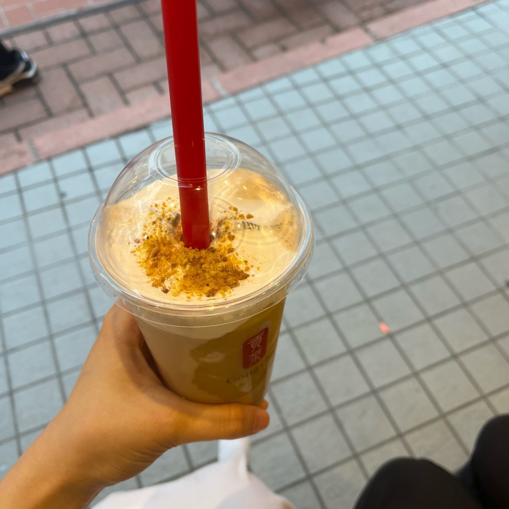 ユーザーが投稿した焼き芋ごくりミルクティーの写真 - 実際訪問したユーザーが直接撮影して投稿した宇田川町タピオカゴンチャ 渋谷スペイン坂店の写真