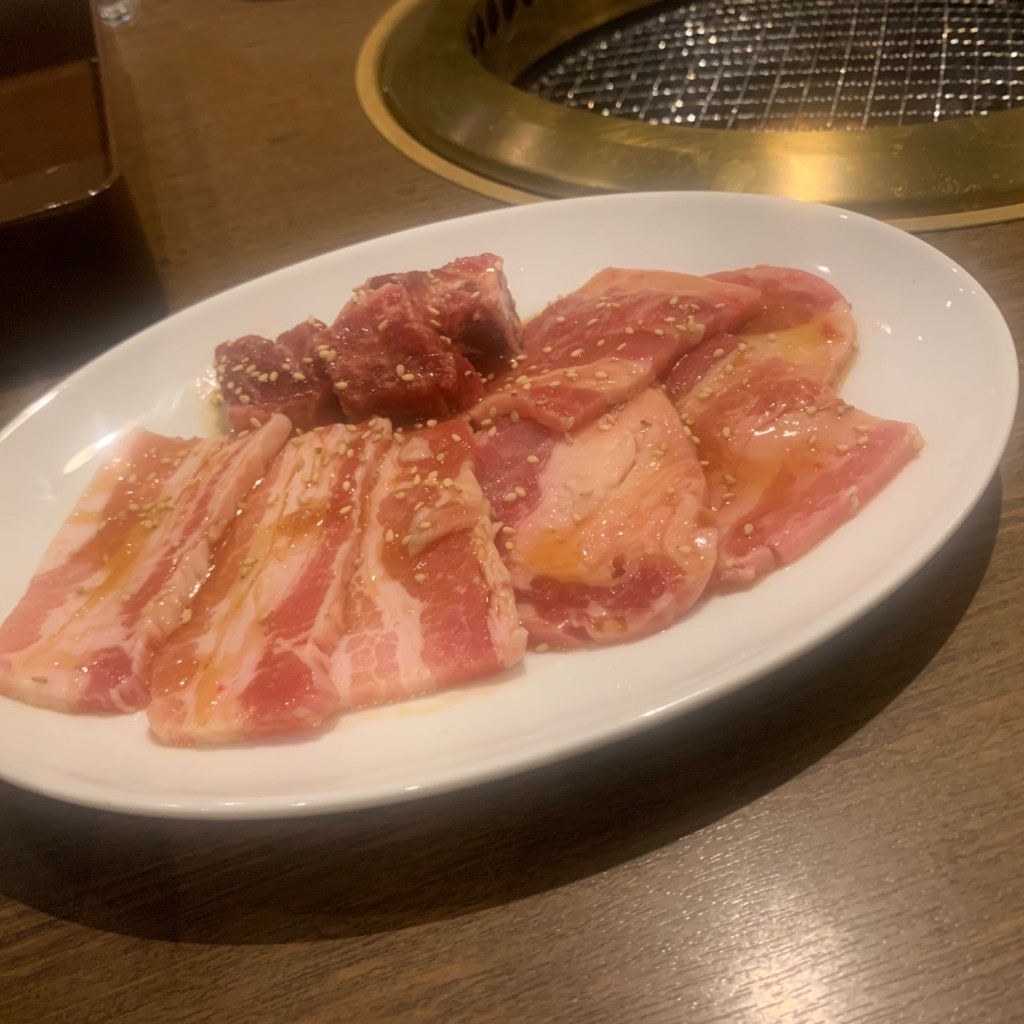 ユーザーが投稿したカルビ3味焼肉ランチの写真 - 実際訪問したユーザーが直接撮影して投稿した東門町焼肉じゃんじゃか今治の写真